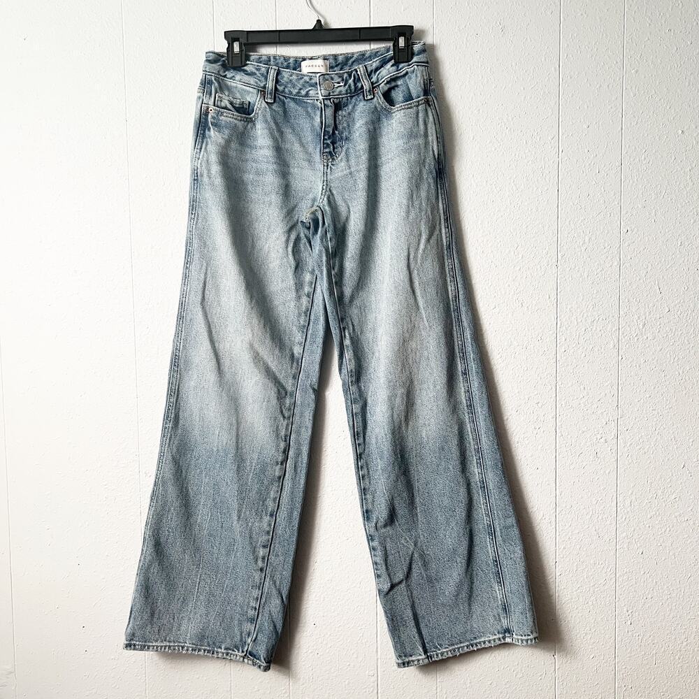 PacSun Baggy Jeans Womens 25 Wide Leg Medium Wash 100% Cotton